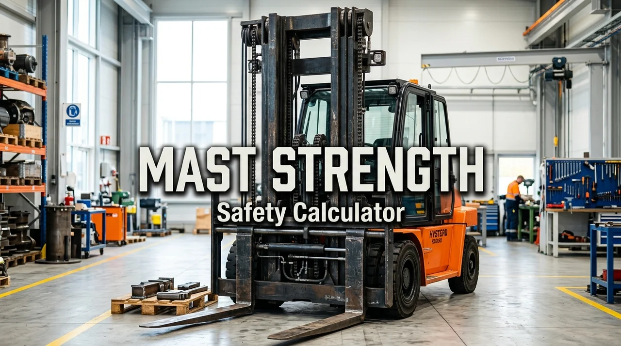 지게차 마스트 강도 계산기 사용 가이드: 하중 해석 및 안전 설계