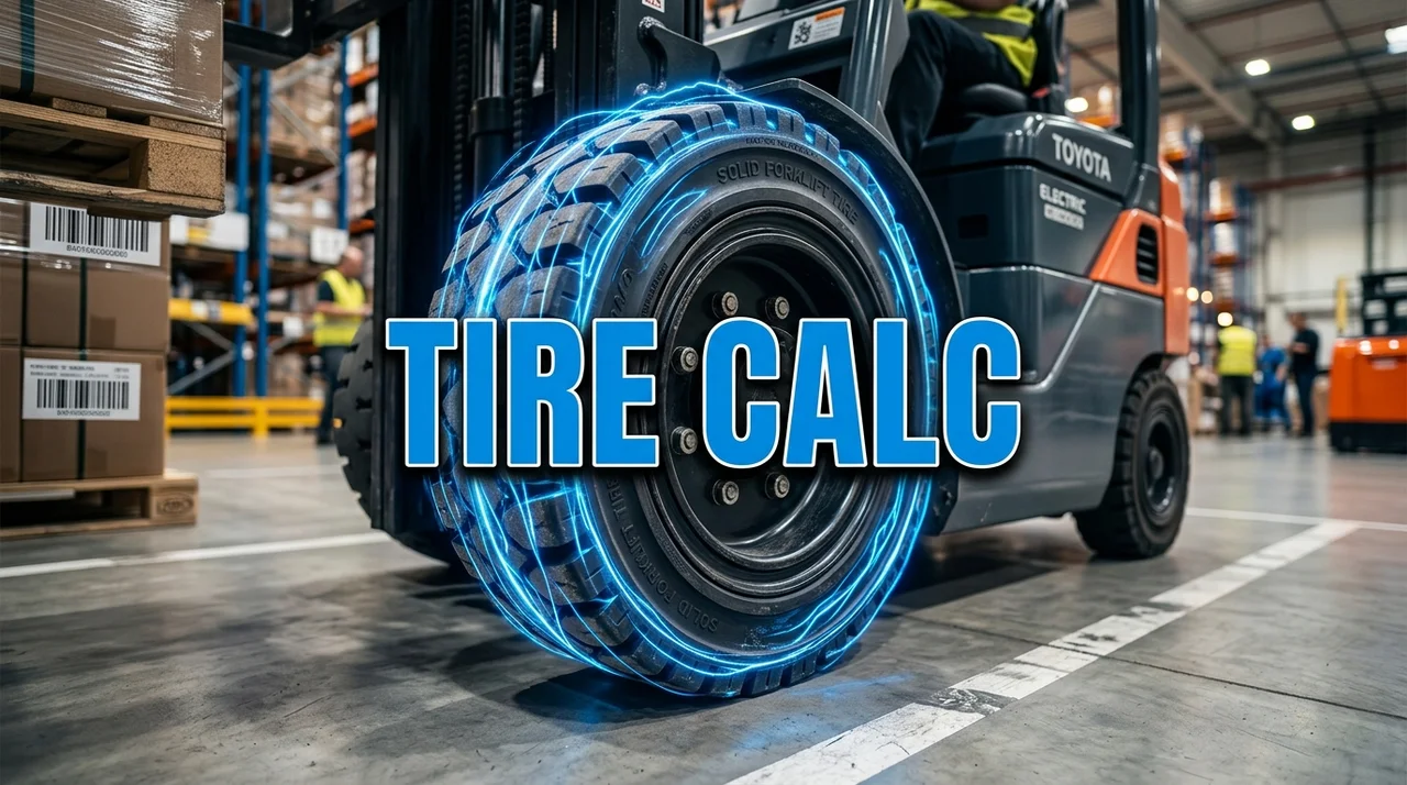 전기식 지게차 타이어 계산기: 회생제동 기반 하중 설계 및 사양 가이드