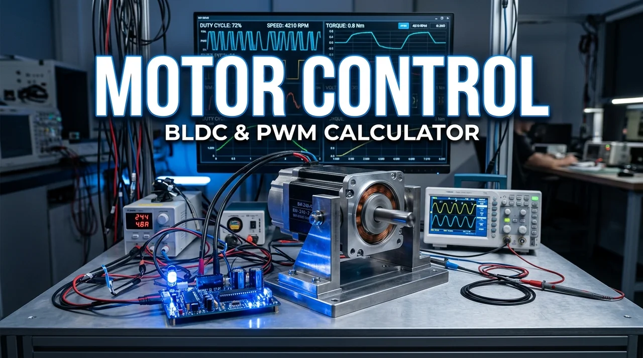 모터 제어 계산기 활용법: BLDC PWM 속도 토크 완벽 가이드