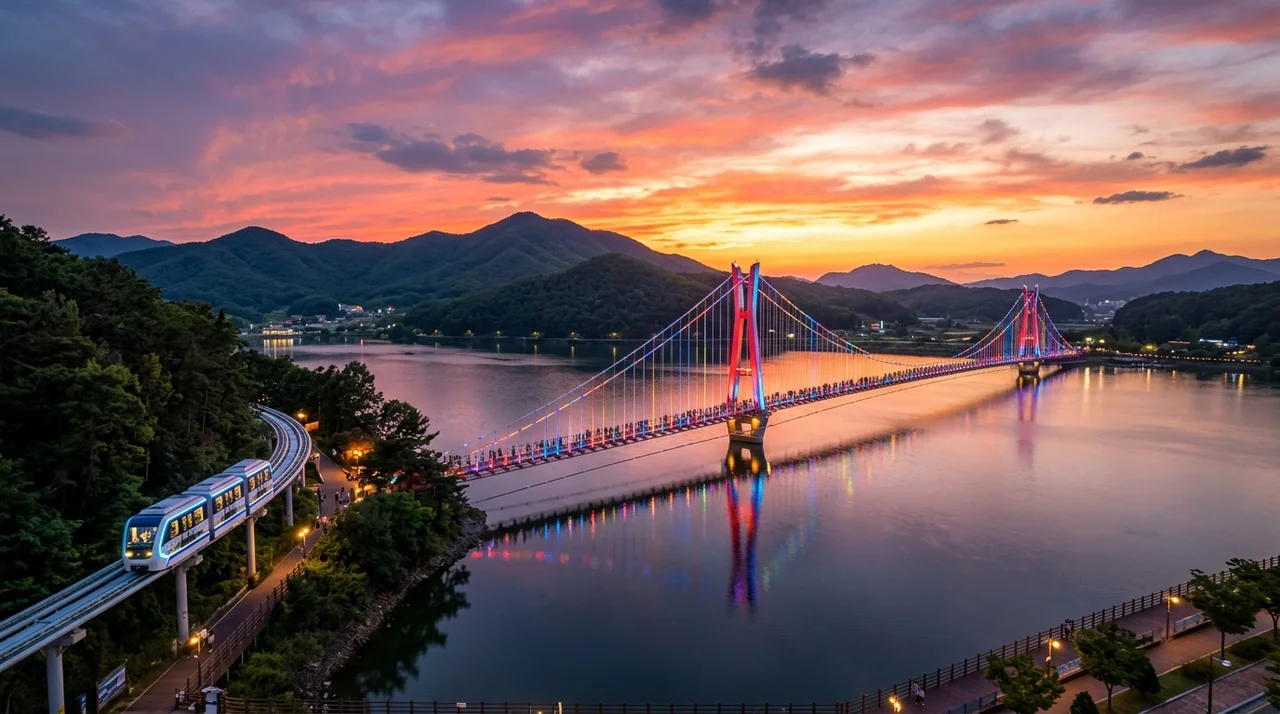 예당호 출렁다리 모노레일 예약 주차 꿀팁 및 음악분수 시간표 총정리