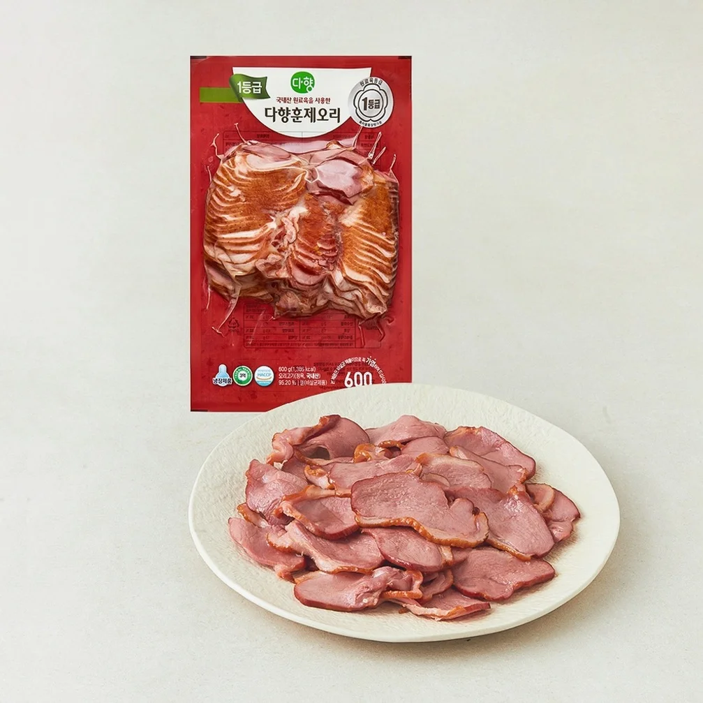 다향 1등급 훈제 오리 슬라이스, 600g, 1개