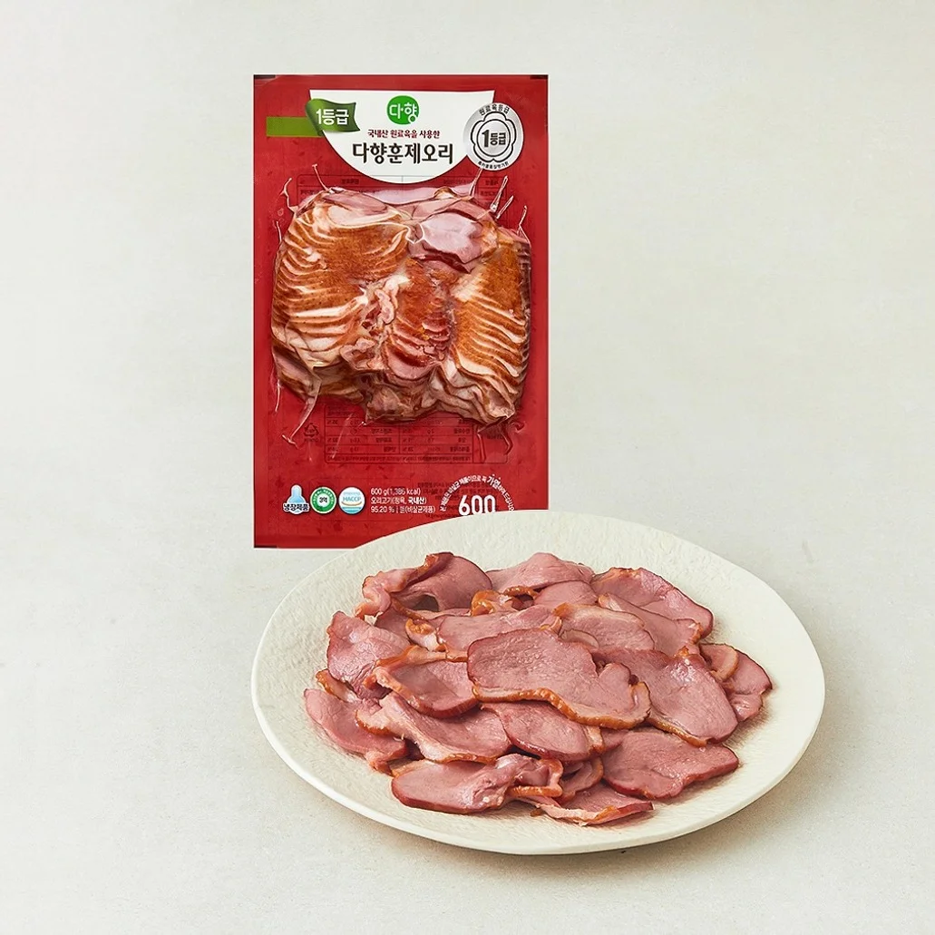 다향 1등급 훈제 오리 슬라이스, 600g, 1개
