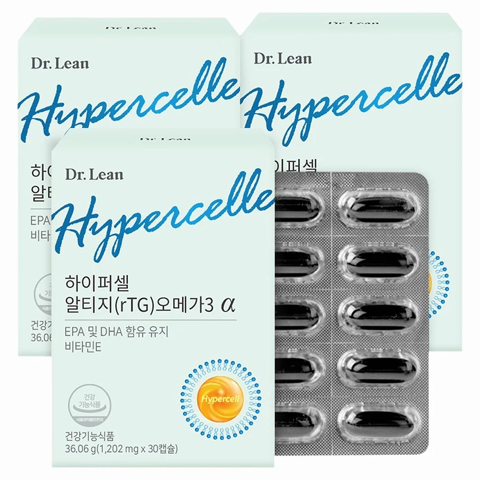 닥터린 하이퍼셀 알티지 오메가3 알파, 30정, 3개