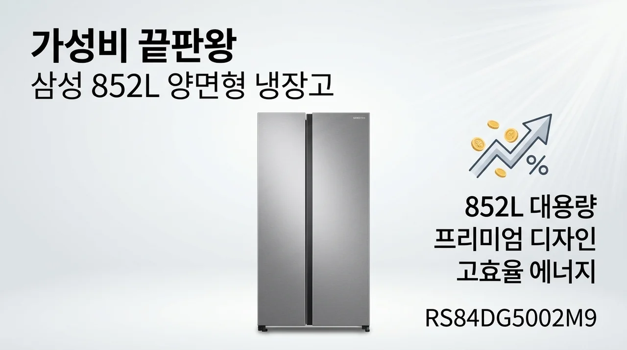 삼성전자 852L 양문형 냉장고 RS84DG5002M9 가성비 끝판왕인 이유