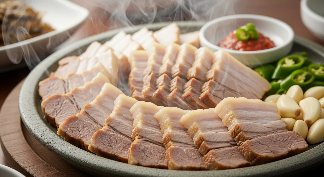고기 맛도 놓칠 수 없죠! 촉촉한 수육의 매력