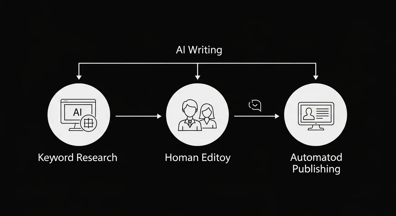 AI 콘텐츠 수익 자동화 4단계 프로세스