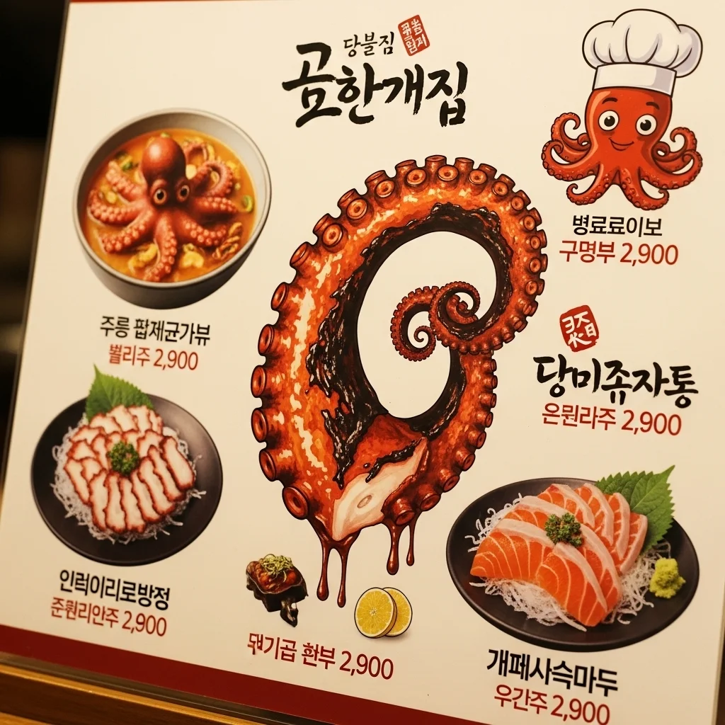 어부의딸 본점 메뉴 및 가격 정보