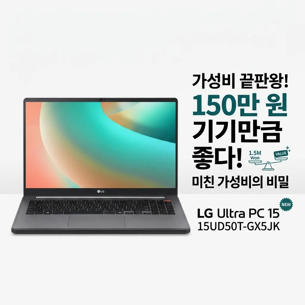 150만원짜리 안 부럽다! LG 울트라 PC 15 15UD50T-GX5JK 미친 가성비의 비밀