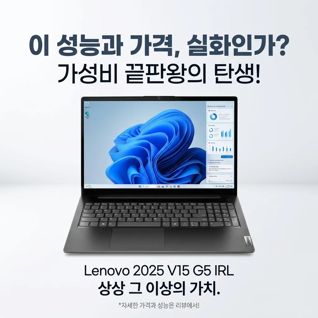 이 성능에 이 가격 실화? 레노버 2025 V15 G5 IRL 가성비 끝판왕 등장