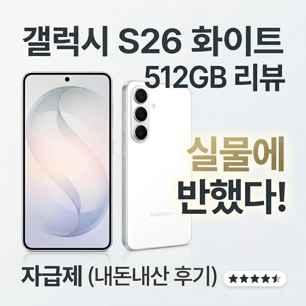갤럭시 S26 화이트 실물에 홀려 512GB 자급제 질러버린 후기