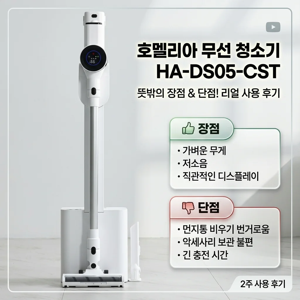 홈리아 무선청소기 HA-DS05-CST 직접 써보고 느낀 의외의 장단점