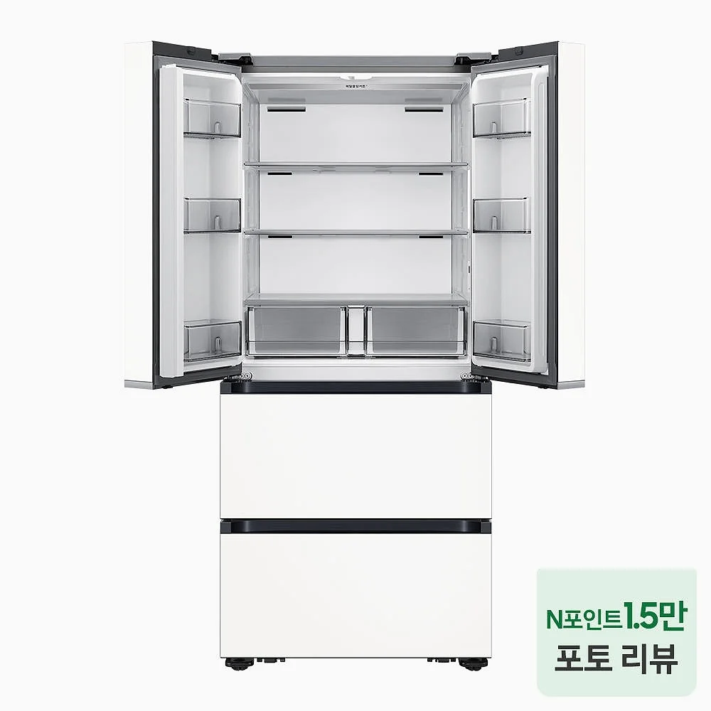 삼성 비스포크 AI 김치냉장고 4도어 490L 에센셜 화이트(RK70F49M2ZD) 상세 이미지 2