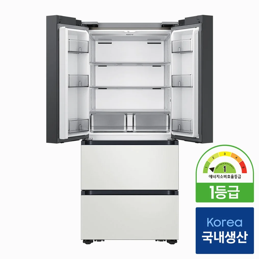 [최종체감가169만]삼성 비스포크 AI김치냉장고 4도어 490L 1등급 코타 화이트(RK70F49M1A) 상세 이미지 5