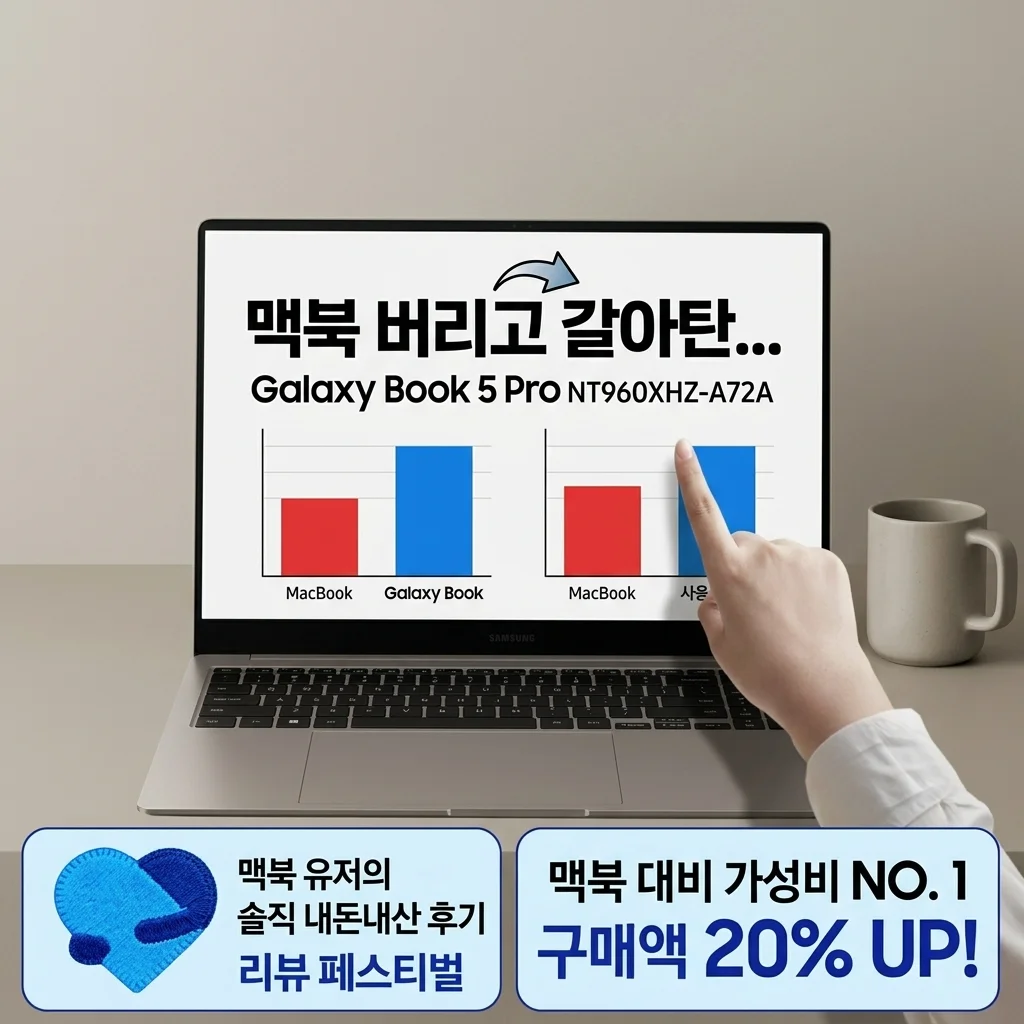 "맥북 버리고 갈아탔어요" 갤럭시북5 프로 NT960XHZ-A72A 솔직 후기