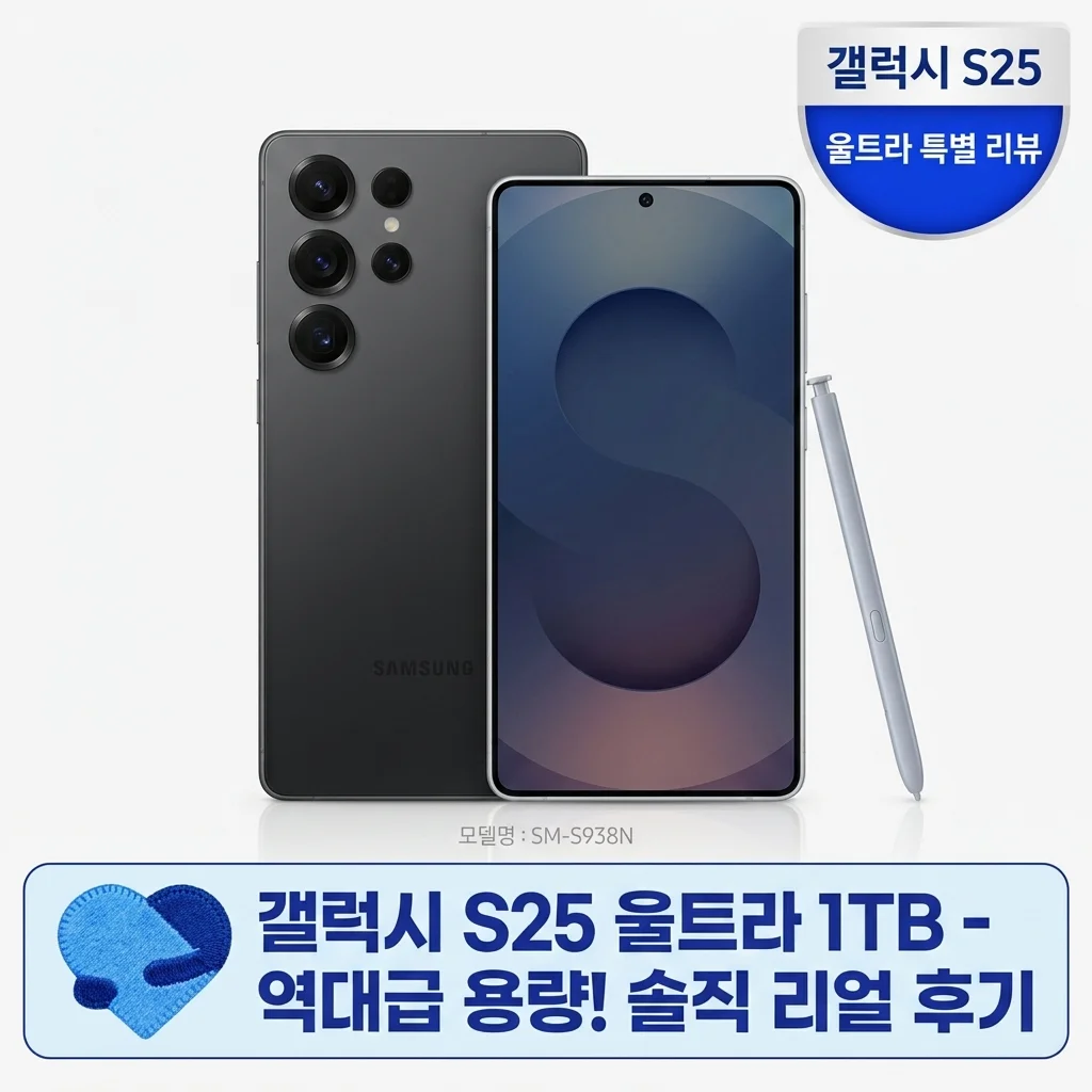 갤럭시 S25 울트라 1TB 자급제폰 SM-S938N 역대급 용량 솔직 후기