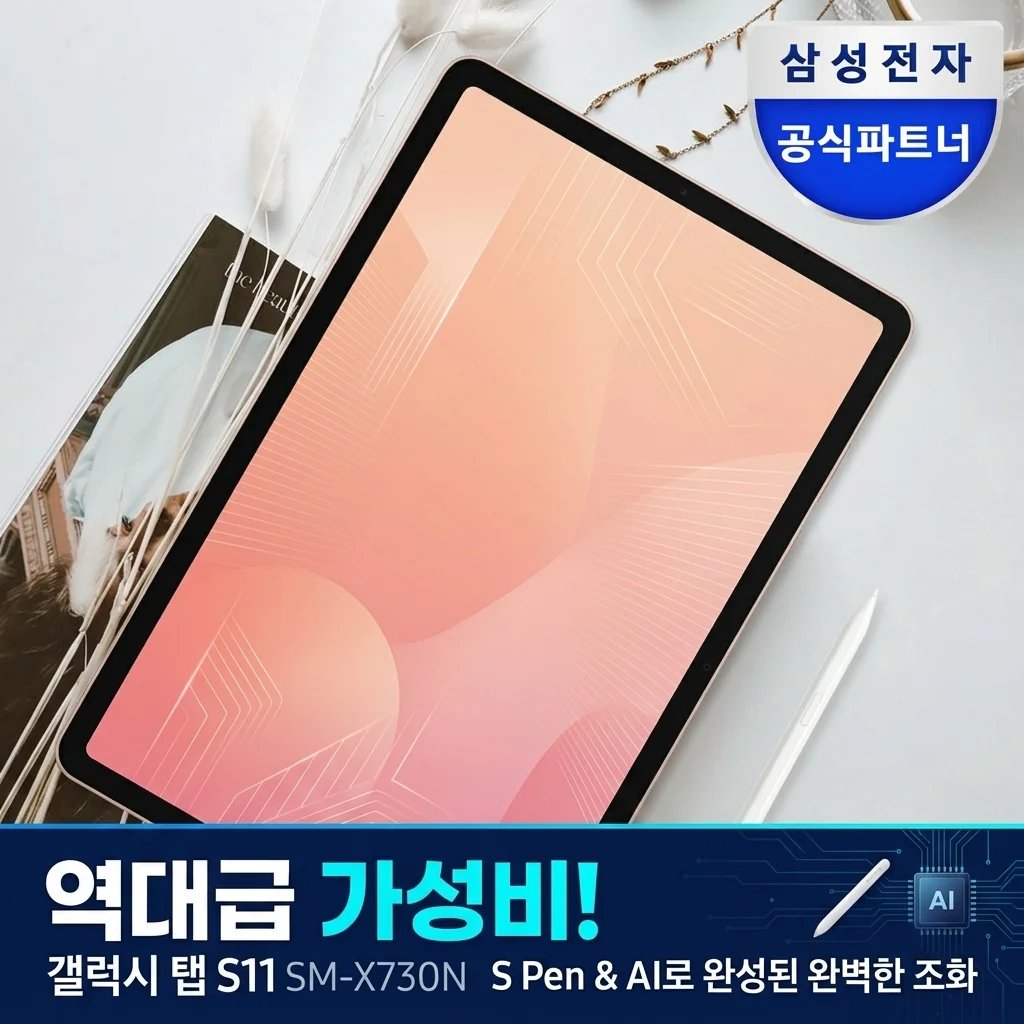 갤럭시탭 S11 SM-X730N, S펜과 AI로 완성된 역대급 가성비 태블릿