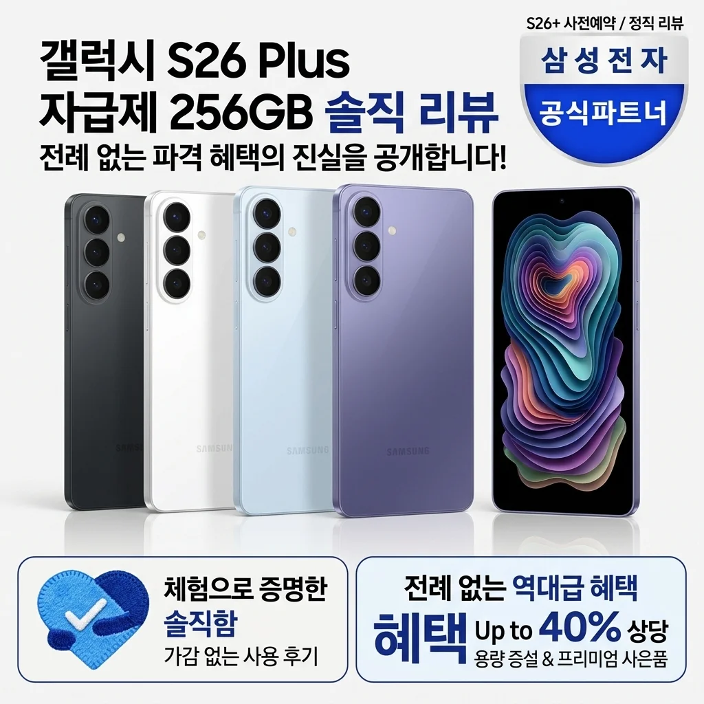삼성 갤럭시 S26 플러스 256GB SM-S947N 자급제, 역대급 혜택으로 득템한 솔직 후기