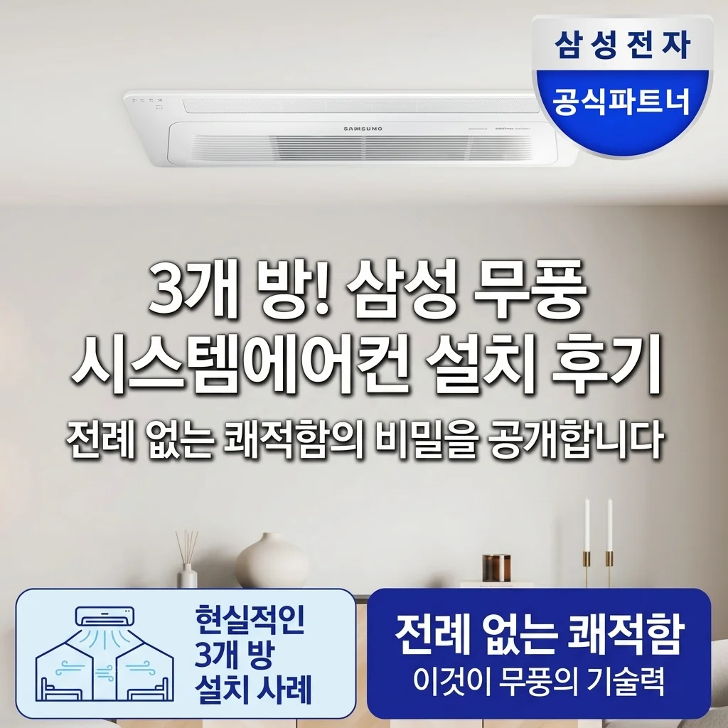 삼성 무풍 시스템에어컨 3실 설치 후기! 역대급 쾌적함의 비밀