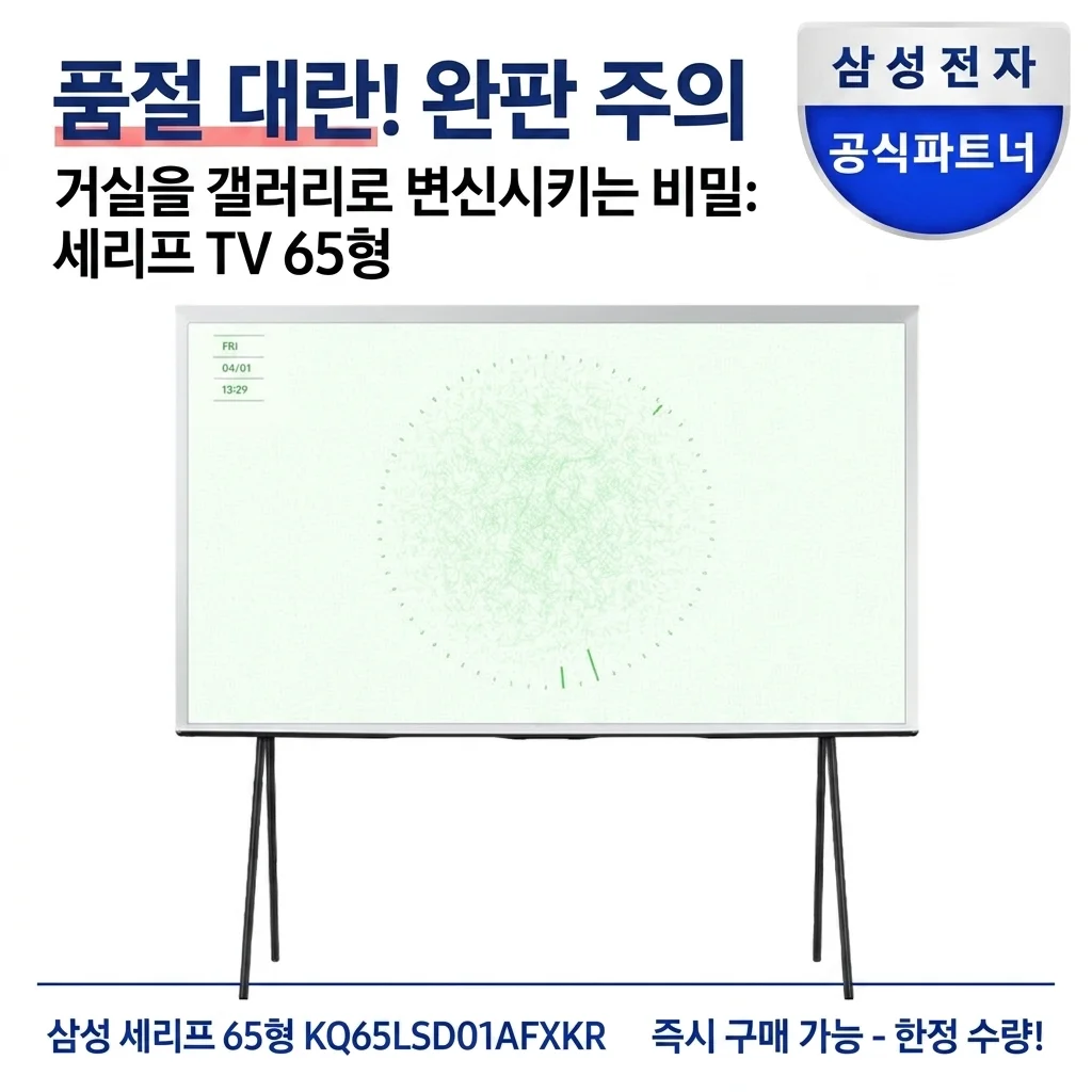 품절주의! 거실을 갤러리로 만드는 삼성 세리프 65인치 KQ65LSD01AFXKR의 비밀