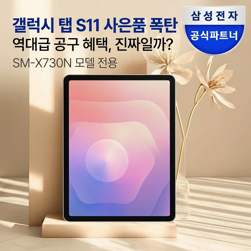 역대급 구성 갤럭시탭 S11 SM-X730N 공동구매 사은품 폭탄 실화?
