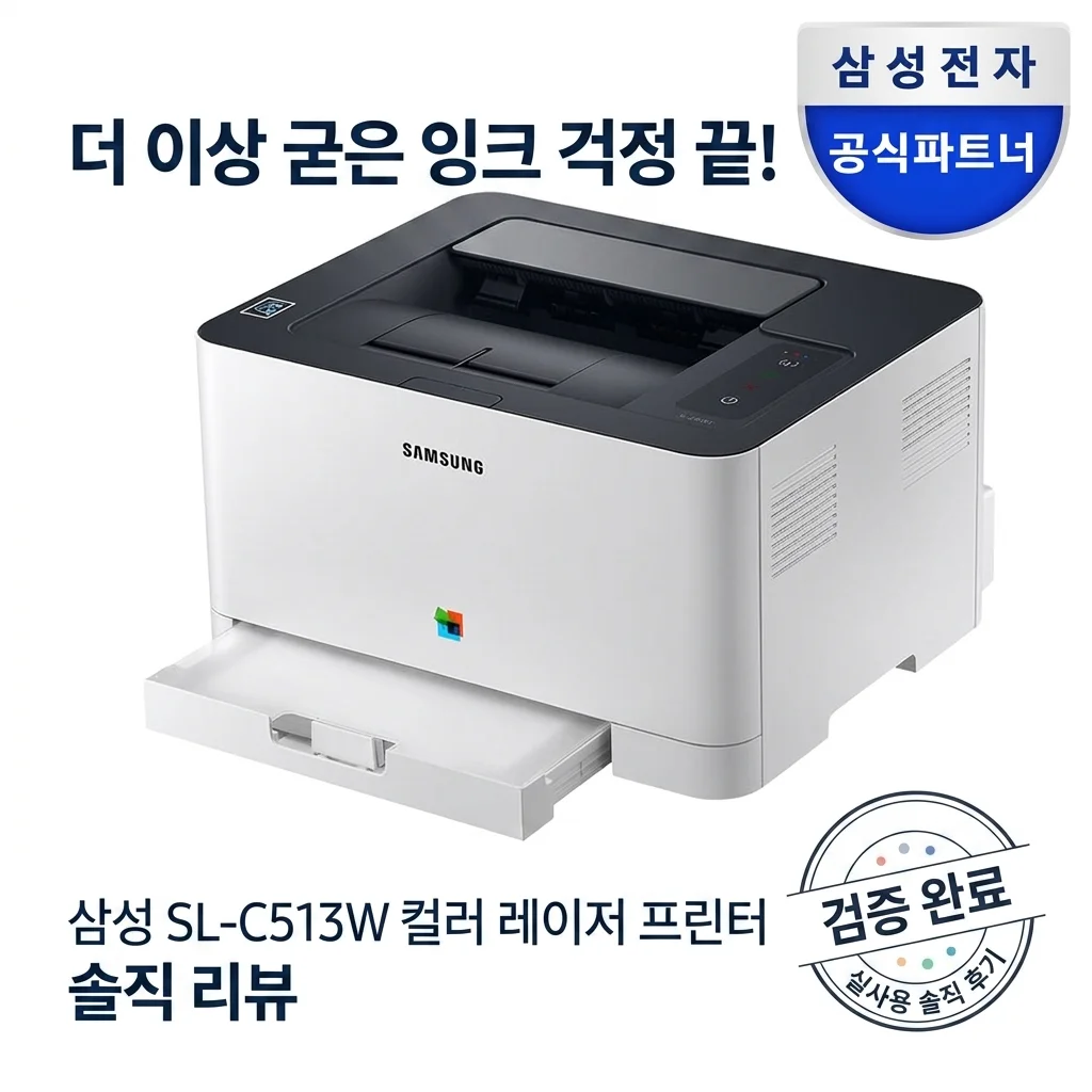 잉크 굳을 걱정 끝! 삼성 SL-C513W 컬러 레이저 프린터 솔직 리뷰