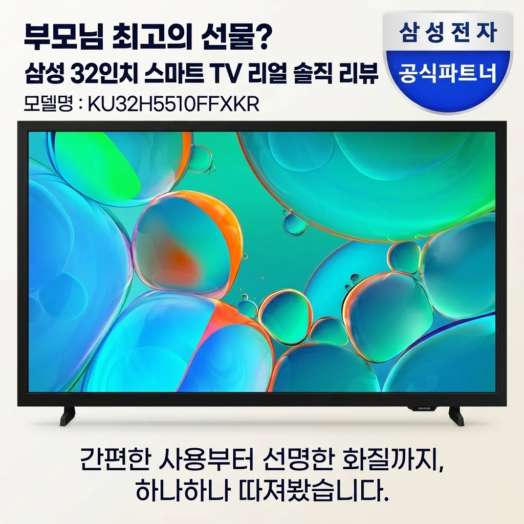 부모님 효도 선물 끝판왕? 삼성 32인치 스마트 TV KU32H5510FFXKR 솔직 후기