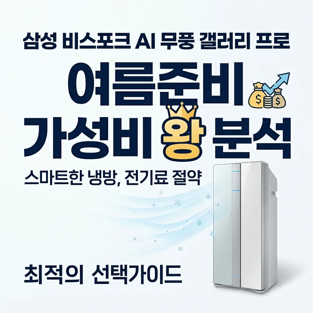 삼성 비스포크 AI 무풍콤보 갤러리 프로 AF90H19D24SS, 여름 준비 끝판왕 가성비 분석
