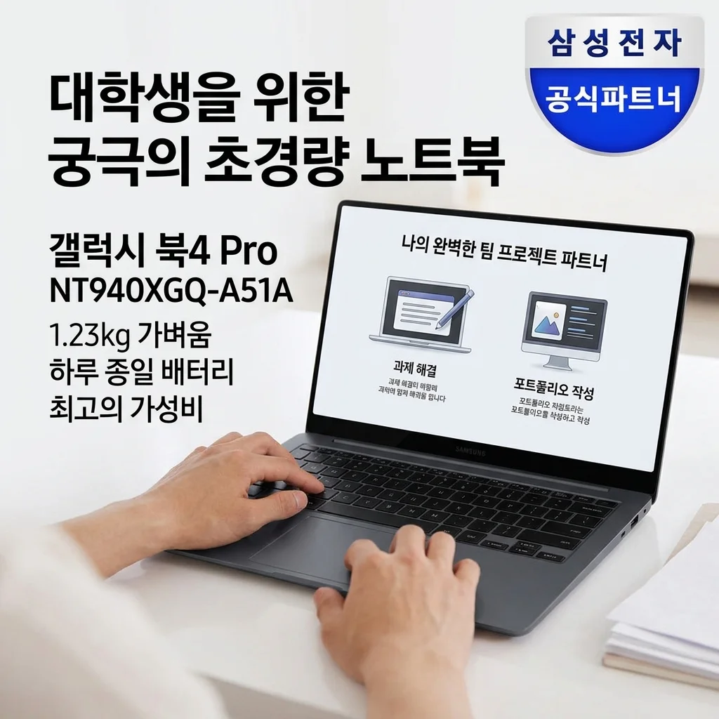 갤럭시북4 프로 NT940XGQ-A51A 대학생 가벼운 노트북 끝판왕인 이유