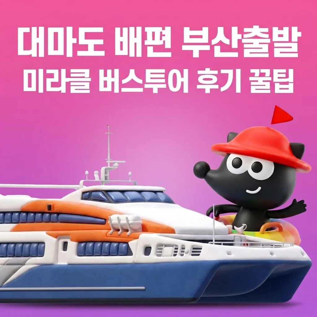 쓰시마링크호 대마도 배편 부산출발 예약 꿀팁 및 미라클 버스투어 후기