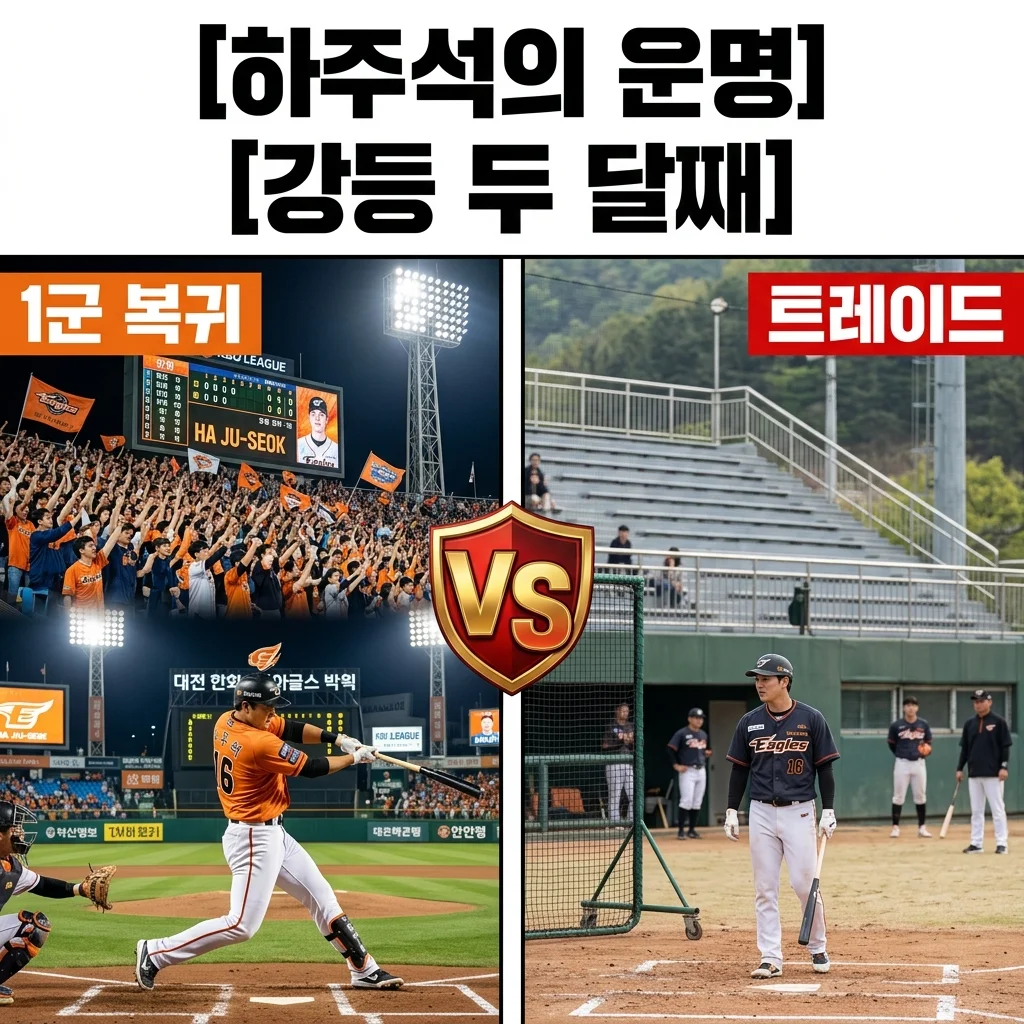 하주석 2군 강등 두 달, 퓨처스 타율 3할대에도 복귀 못 하는 이유는?