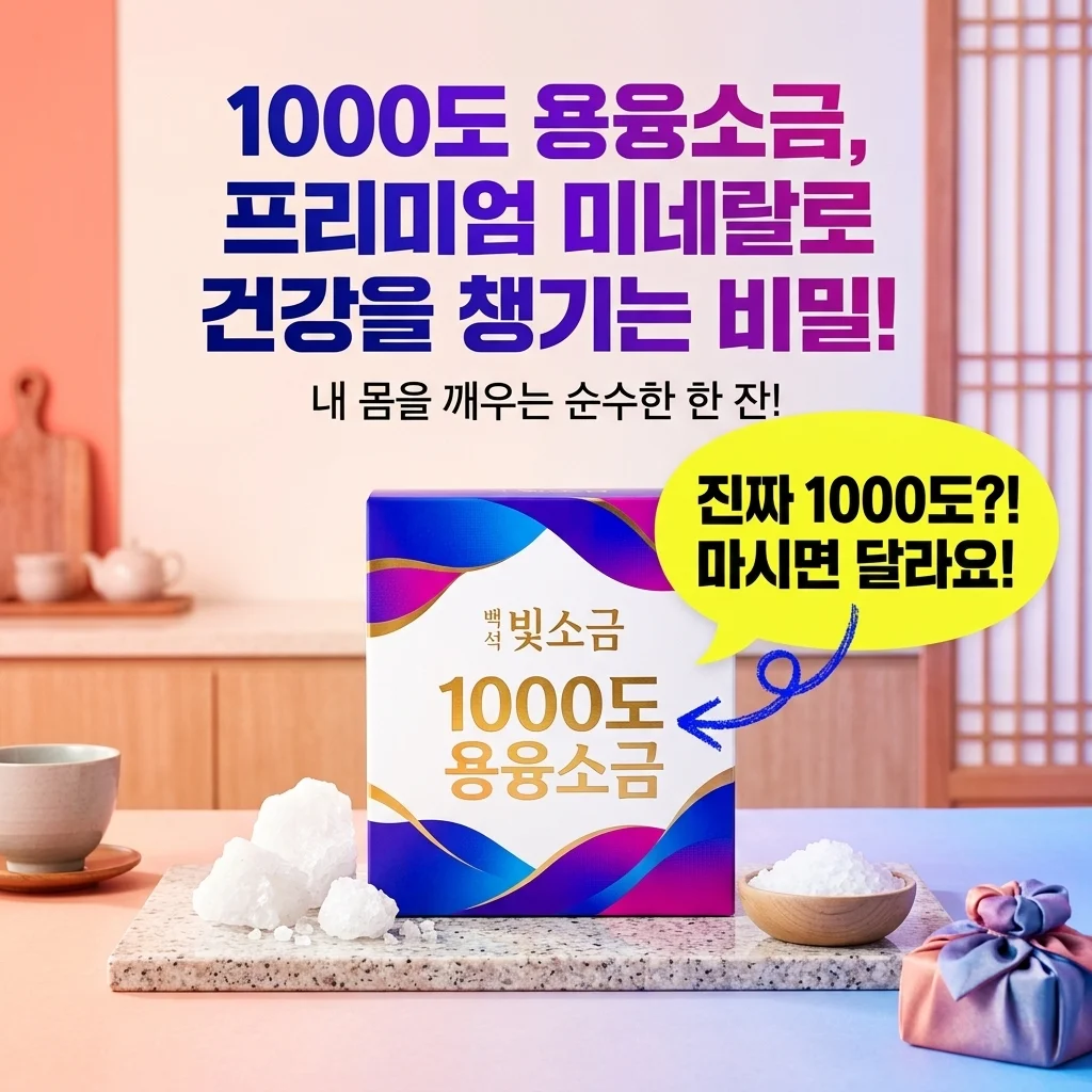 백석빛소금 1000도 용융소금, 프리미엄 미네랄로 건강을 챙기는 비밀!