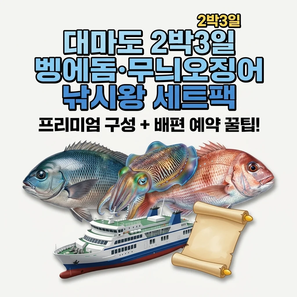 대마도 낚시 2박3일 세트팩 벵에돔 무늬오징어 낚시왕 배편 예약 꿀팁