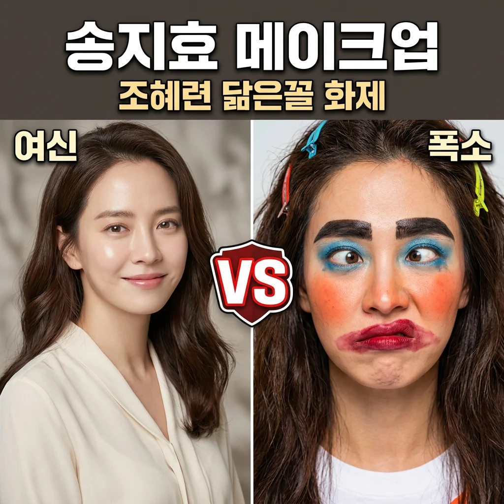 송지효 메이크업 조혜련 닮은꼴 화제! 런닝맨 파격 변신 이유 정리