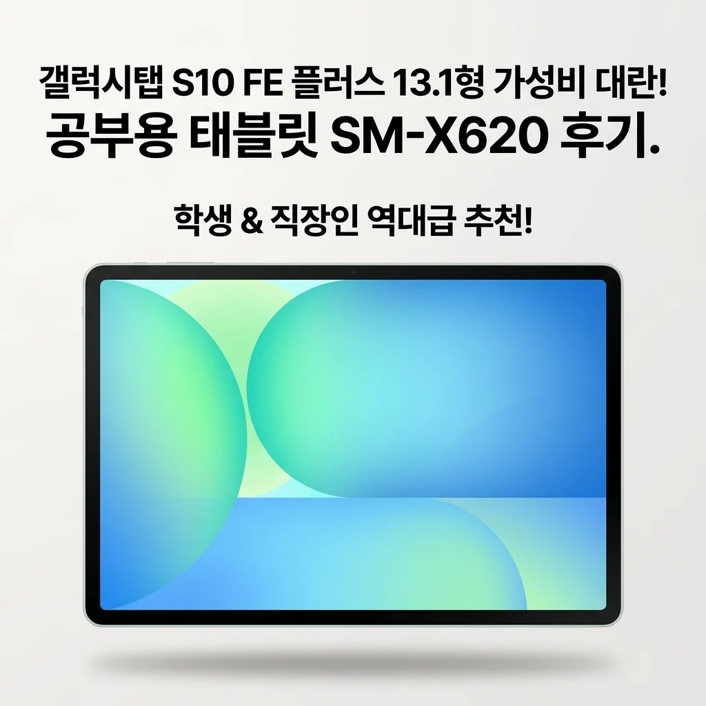 갤럭시탭 S10 FE 플러스 13.1형 가성비 대란! 공부용 태블릿 SM-X620 후기