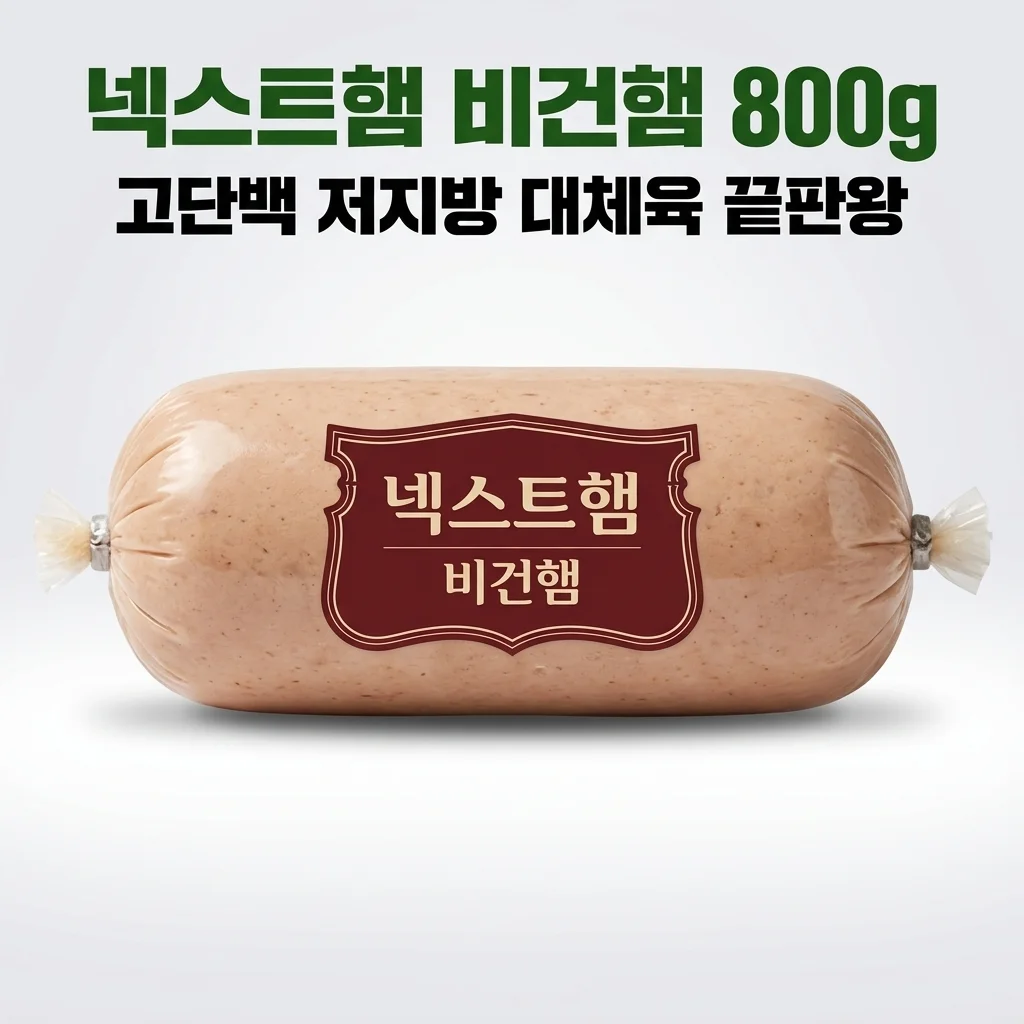 넥스트햄 비건햄 800g 식물성 단백질의 반전? 고단백 저지방 대체육 끝판왕