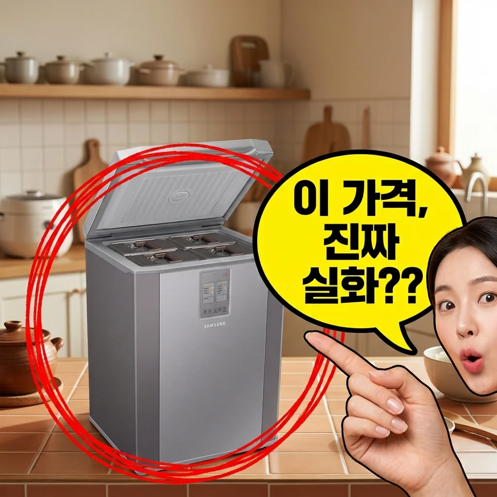 삼성전자 김치냉장고 RP13C1022S9 뚜껑형 126L 소형 미니 김냉 가성비 끝판왕 후기