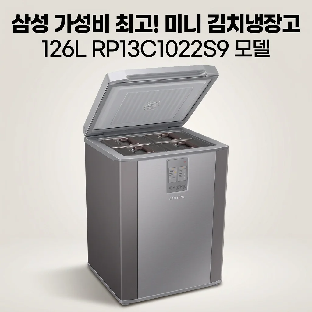 삼성전자 김치냉장고 RP13C1022S9 뚜껑형 126L 미니 김냉 가성비 최고