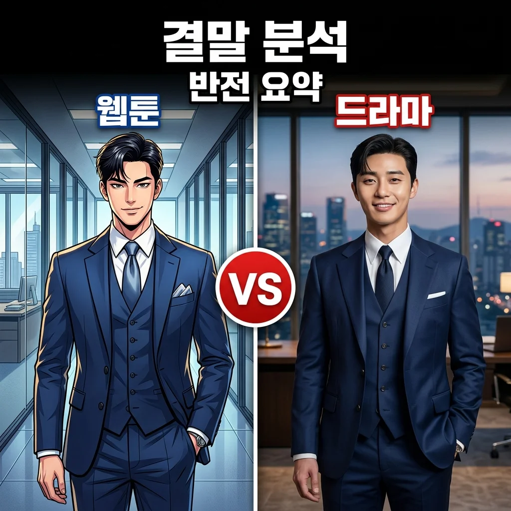 김부장 웹툰 결말 총정리! 드라마 차이점과 반전 포인트 3가지