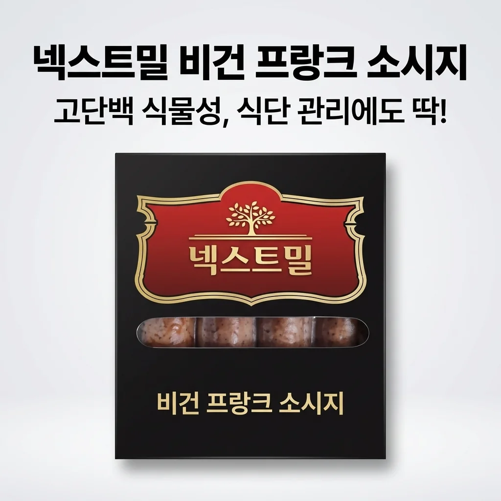 넥스트밀 비건 프랑크 소시지 고단백 식물성이라 식단 관리에도 딱!