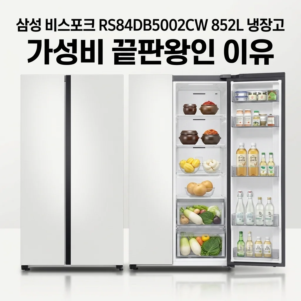 삼성 비스포크 RS84DB5002CW 852L 냉장고, 가성비 끝판왕인 이유