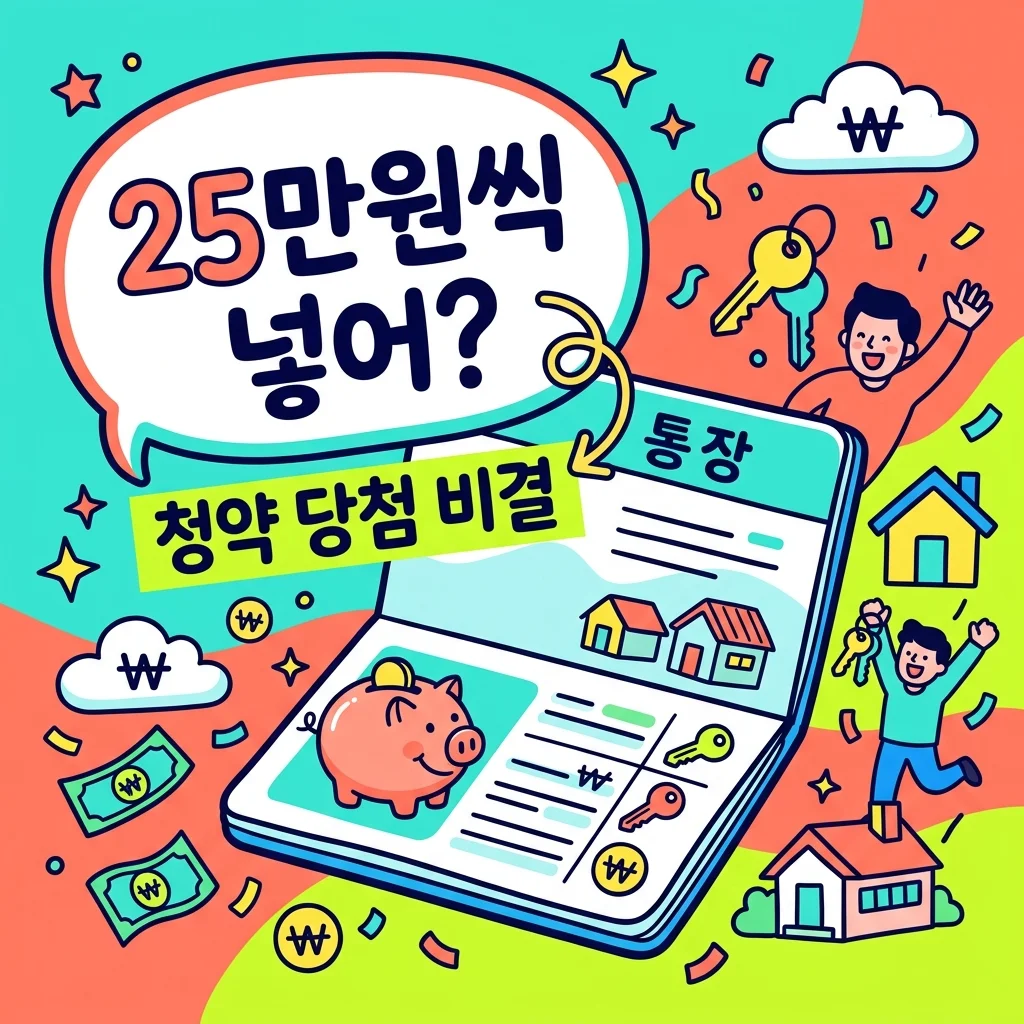 청약통장 납입 25만원으로 상향? 직접 해보고 느낀 핵심 주의사항