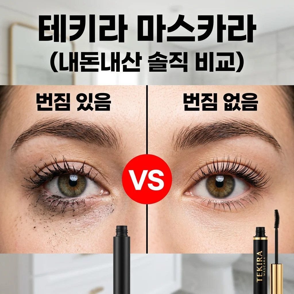 테키라 마스카라 내돈내산 후기 번짐 없는 메탈 솔의 비밀