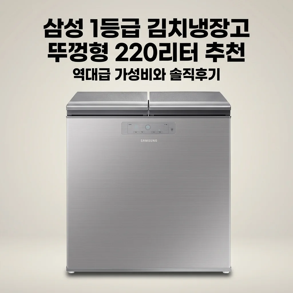 삼성 김치냉장고 뚜껑형 1등급 220리터 2도어 추천! 역대급 가성비와 솔직 후기