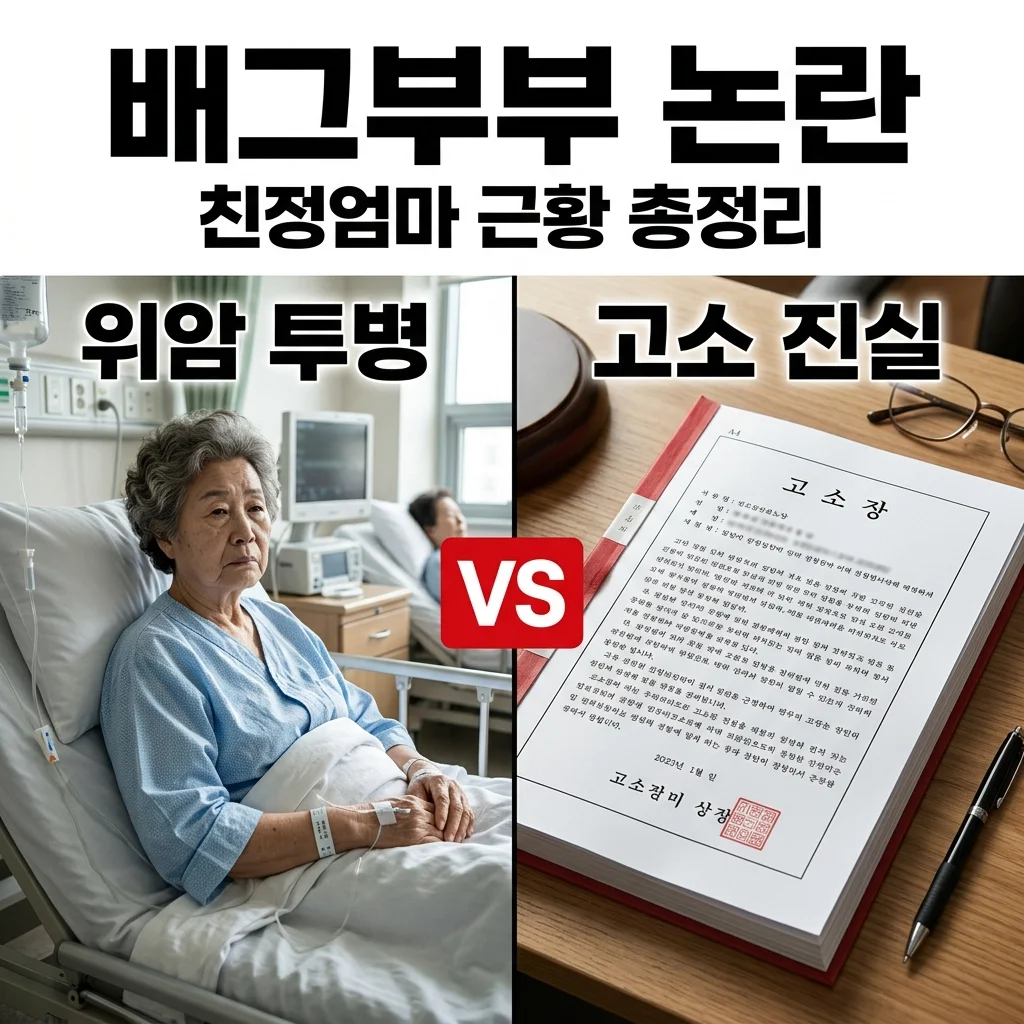 배그부부 친정엄마 고소 루머와 위암 투병 근황 사실관계 정리