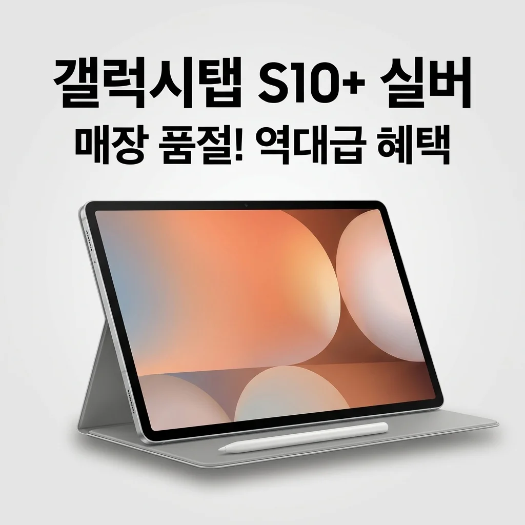 갤럭시탭 S10 플러스 WiFi 256GB 실버, 매장 품절 대란 속 역대급 혜택 확인!