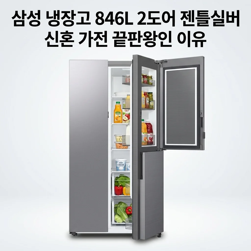 삼성 냉장고 846L 2도어 젠틀실버, 신혼 가전 끝판왕인 이유