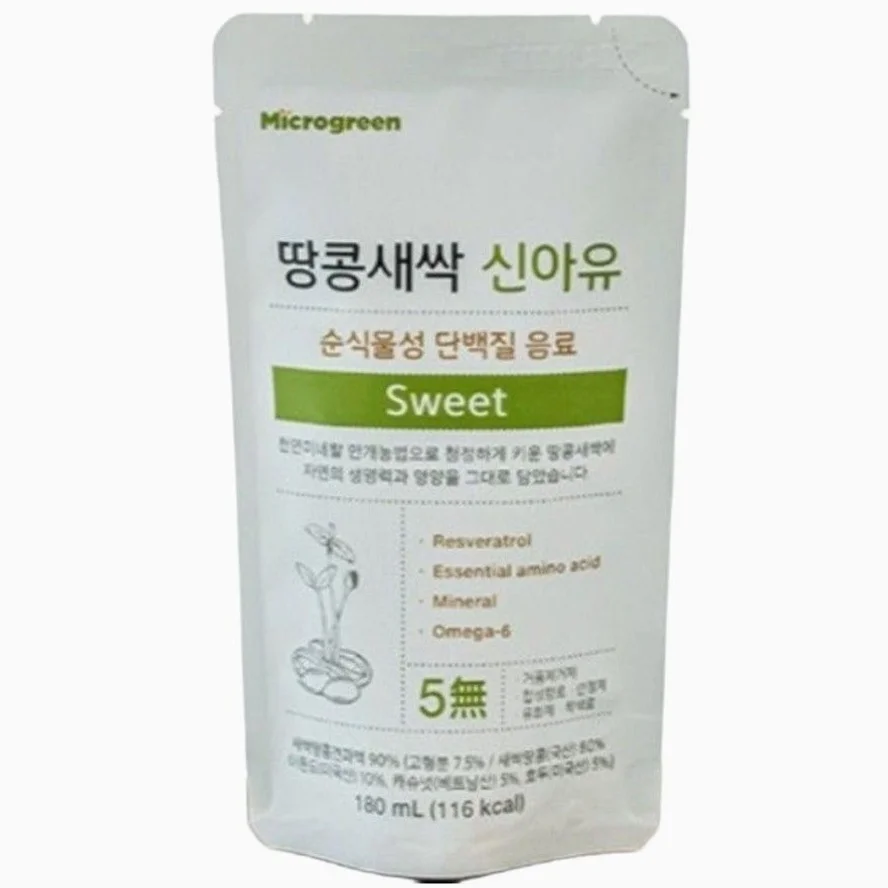 신아유 땅콩새싹두유 스위트 식물성 단백질 두유 180ml, 30개 [원산지:국산] 상세 이미지 5
