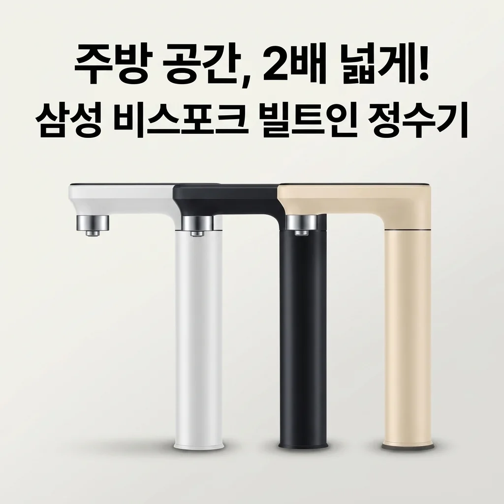 삼성 비스포크 정수기 RWP54421BF 빌트인으로 주방 공간 2배 활용하는 법