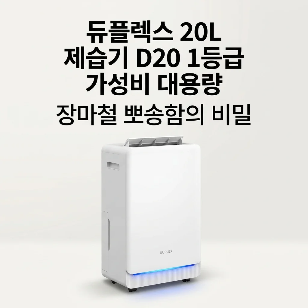 듀플렉스 20L 제습기 D20 1등급 가성비 대용량, 장마철 뽀송함의 비밀