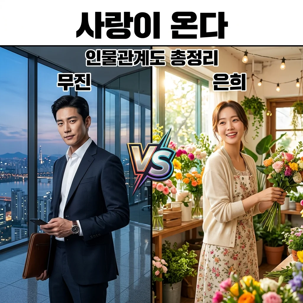 사랑이온다 인물관계도 등장인물 및 몇부작 OTT 정보 총정리